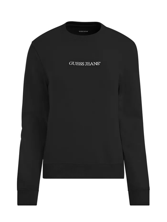 GUESS Tops Embroidered Logo Sweatshirt Blue 8211 Women