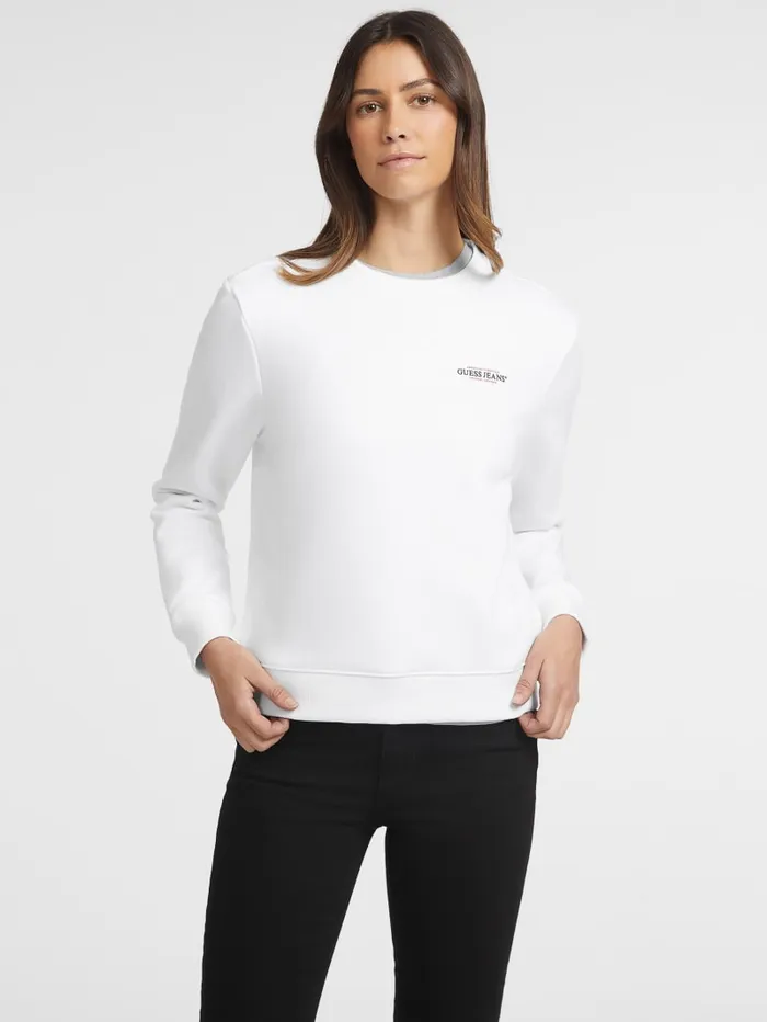 GUESS Tops Mini American Tradition Sweatshirt White 8211 Women