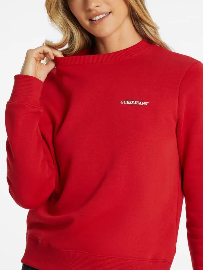 GUESS Tops Mini American Tradition Sweatshirt White 8211 Women