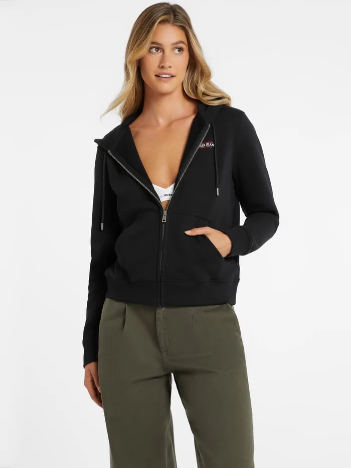 GUESS Tops Mini American Tradition ZipUp Sweatshirt Blue 8211 Women