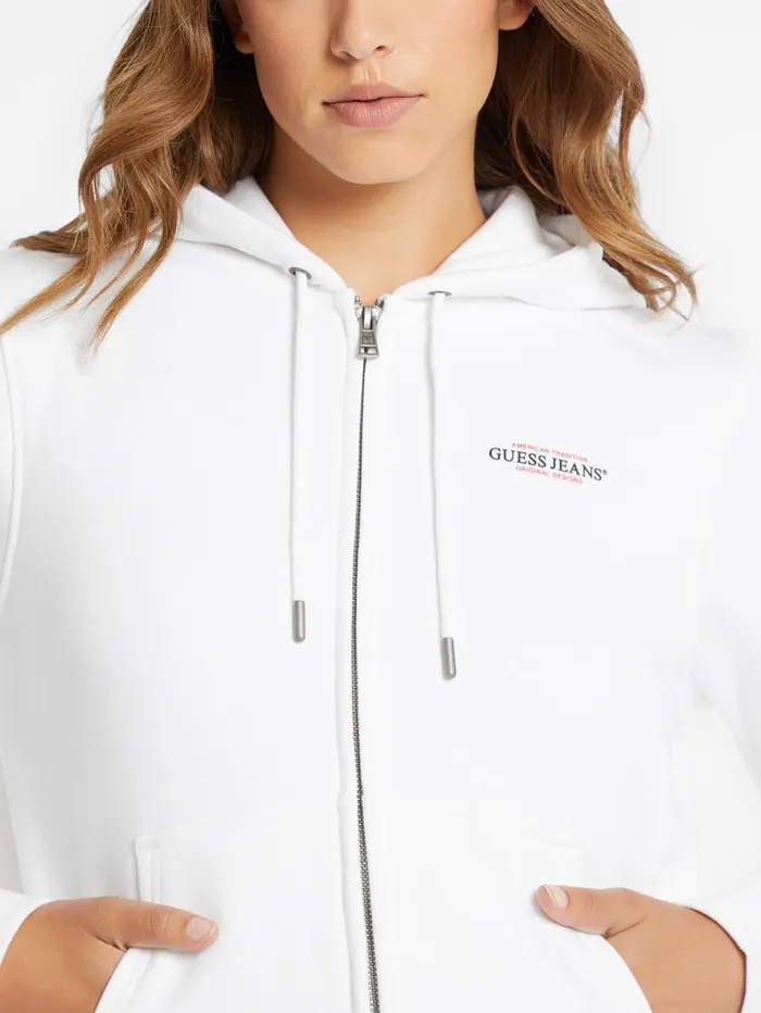 GUESS Tops Mini American Tradition ZipUp Sweatshirt Blue 8211 Women