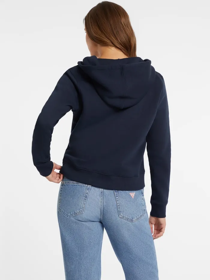 GUESS Tops Mini Patch ZipUp Sweatshirt White 8211 Women