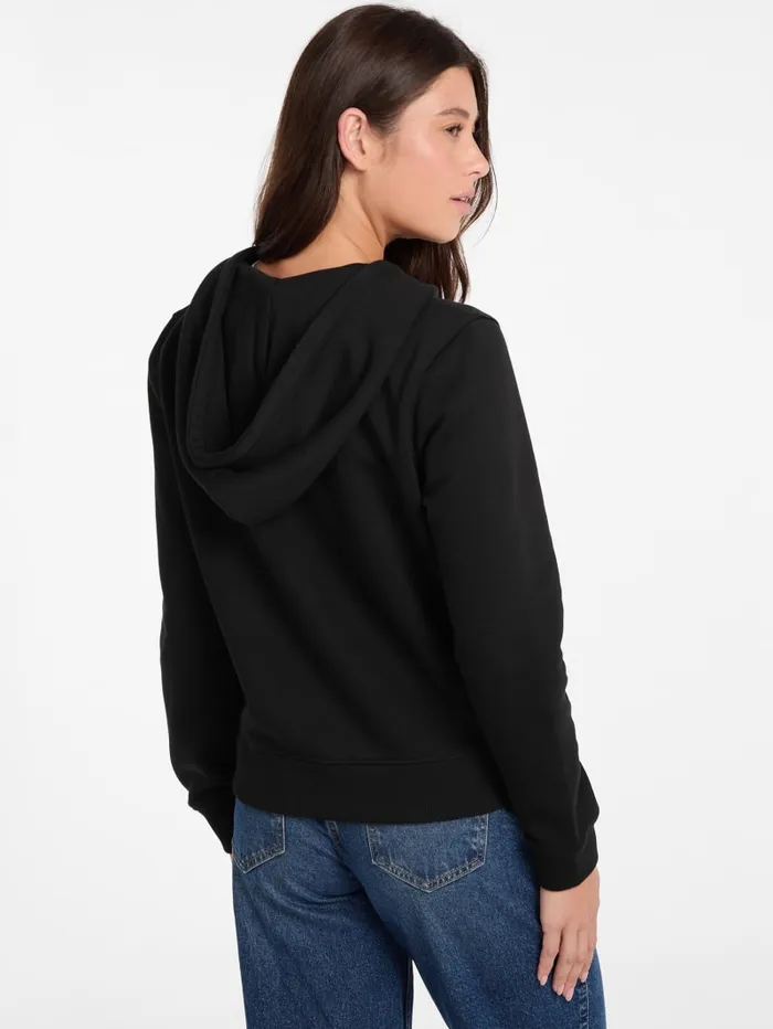 GUESS Tops Mini Patch ZipUp Sweatshirt White 8211 Women