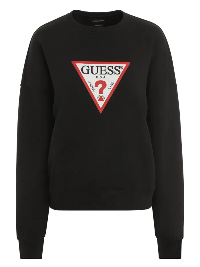 GUESS Tops Oversized Iconic Sweatshirt Gray 8211 Women