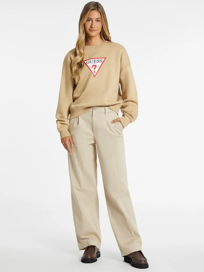 GUESS Tops Oversized Iconic Sweatshirt Gray 8211 Women