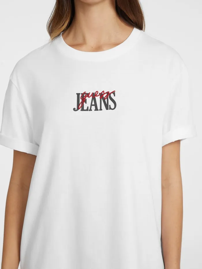 GUESS Tops Oversized Mixed Logo Tee Black 8211 Women