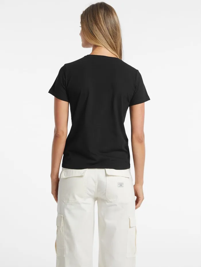 GUESS Tops Regular TwoTone Logo Tee Blue 8211 Women