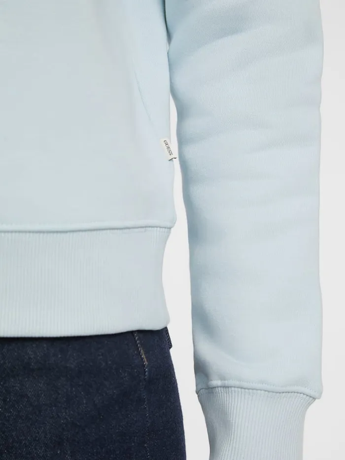 GUESS Tops Script Logo Sweatshirt Blue 8211 Women