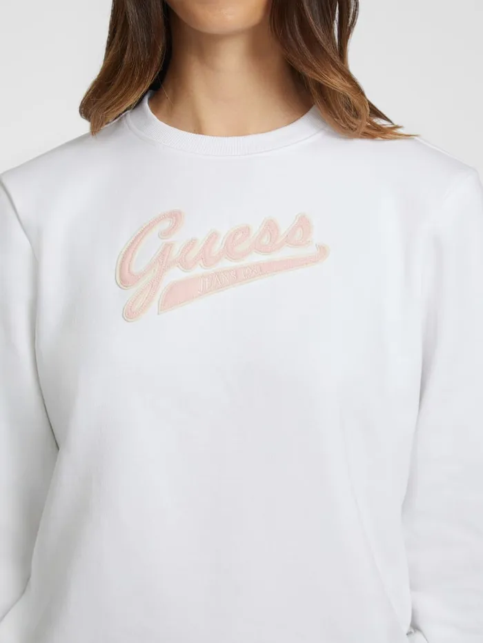 GUESS Tops Script Logo Sweatshirt Blue 8211 Women