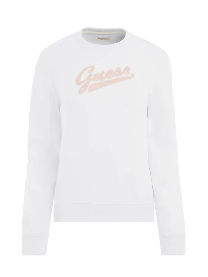 GUESS Tops Script Logo Sweatshirt Blue 8211 Women