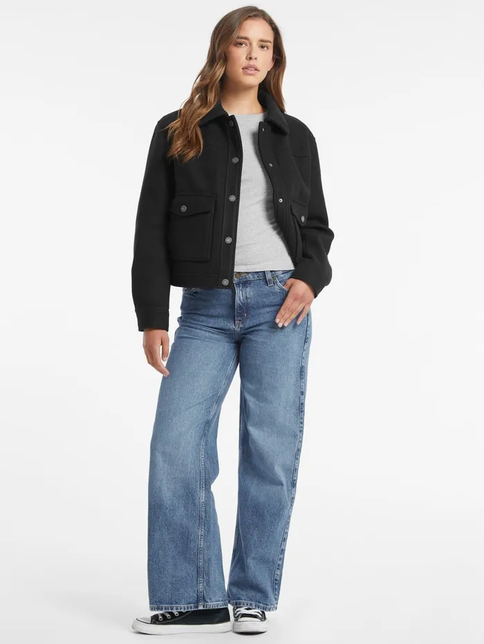 GUESS Tops Slim Embroidered LongSleeve Tee Black 8211 Women