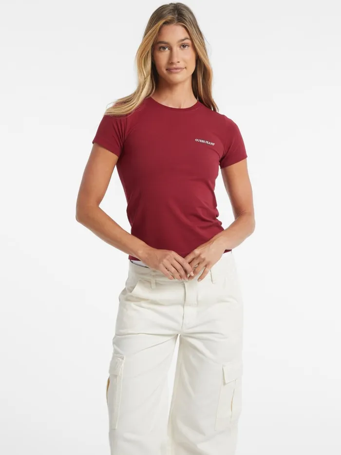 GUESS Tops Slim Mini American Tradition Tee Red 8211 Women