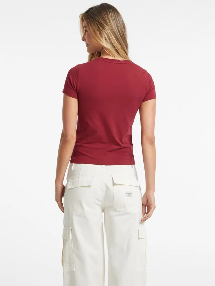 GUESS Tops Slim Mini American Tradition Tee Red 8211 Women
