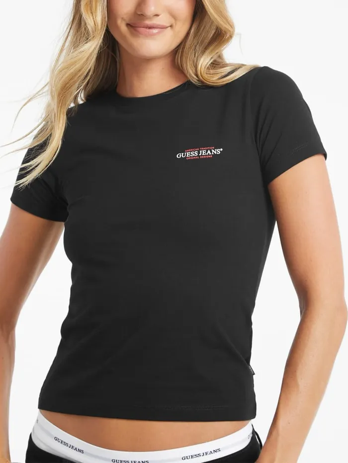 GUESS Tops Slim Mini American Tradition Tee Red 8211 Women