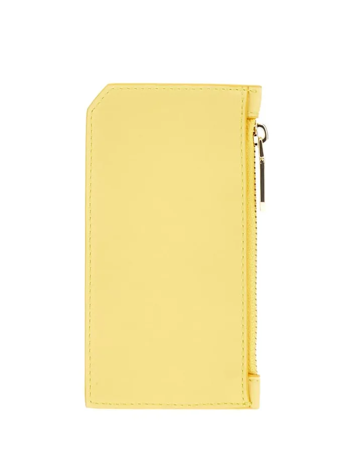 GUESS Wallets FauxLeather Zip Card Holder Pink 8211 Unisex