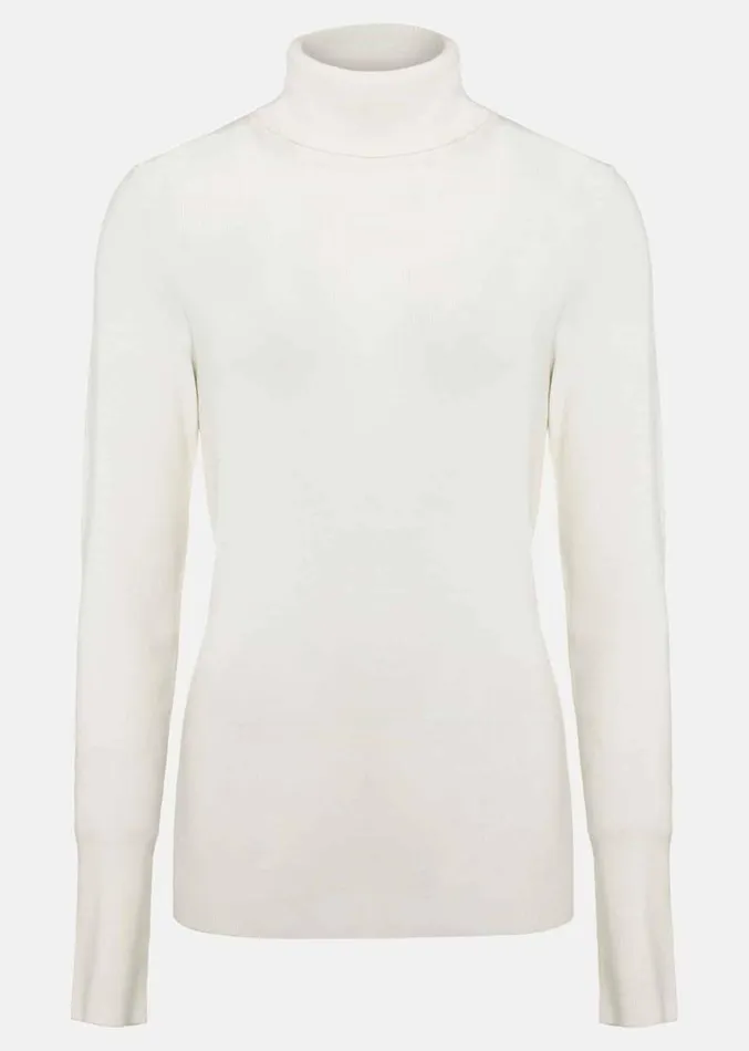 Gwyneth Ivory Roll Neck Jumper Ivory Women Phase Eight Knitwear
