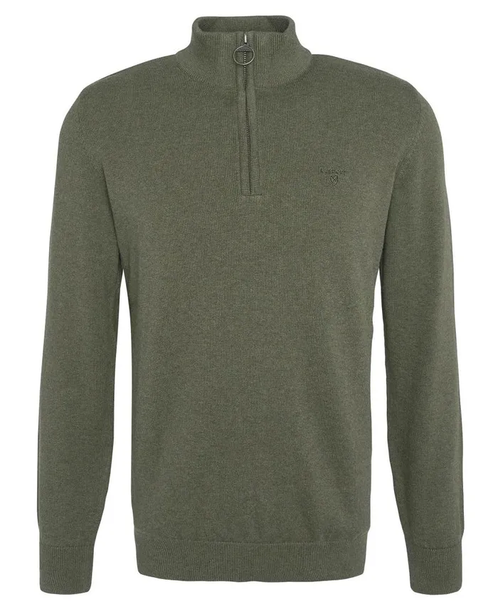 HalfZip Jumper Mist Men Barbour Jumpers