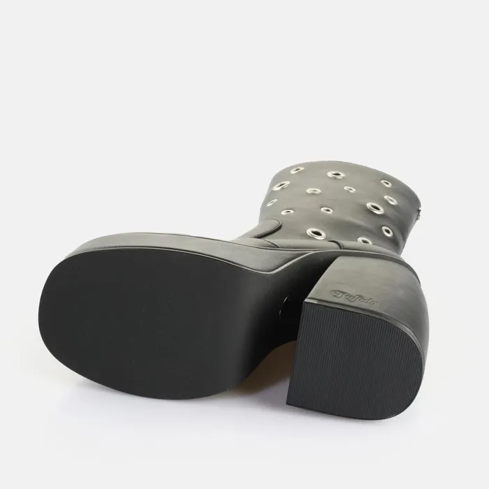 Heart Boot Riv Black Buffalo Boots and AnkleBoots