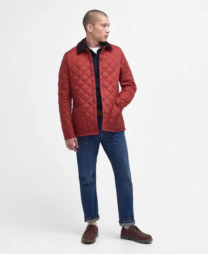 Heritage Liddesdale Quilted Jacket Iron Ore Men Barbour Quilted Jackets