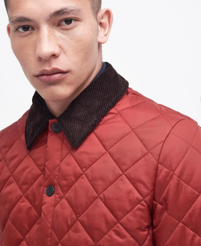Heritage Liddesdale Quilted Jacket Iron Ore Men Barbour Quilted Jackets