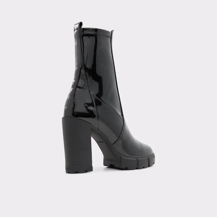 Ilanna Black Synthetic Patent Women ALDO Boots