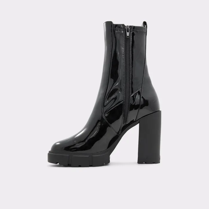 Ilanna Black Synthetic Patent Women ALDO Boots