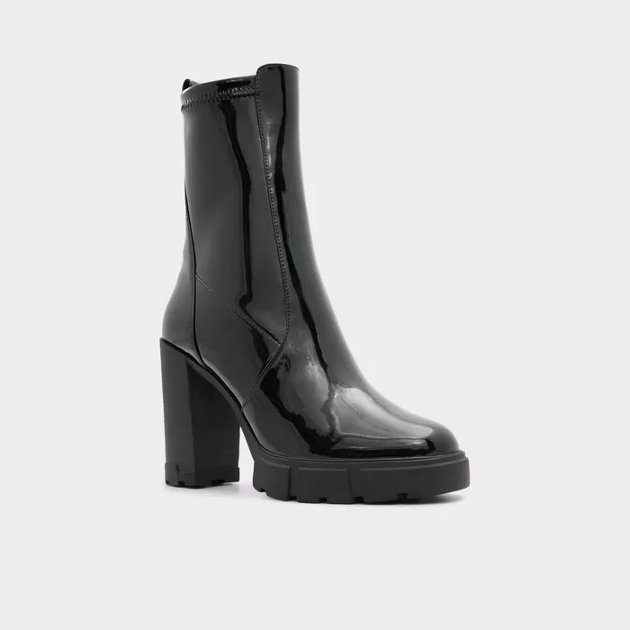 Ilanna Black Synthetic Patent Women ALDO Boots