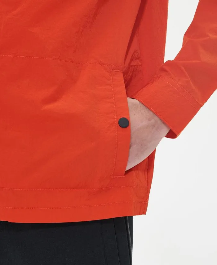 Inlet Regular Fit Overshirt Spicy Orange Men Barbour Shirts