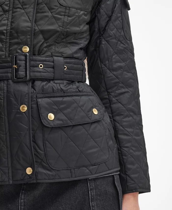 International Quilted Jacket Black Women Barbour Quilted Jackets