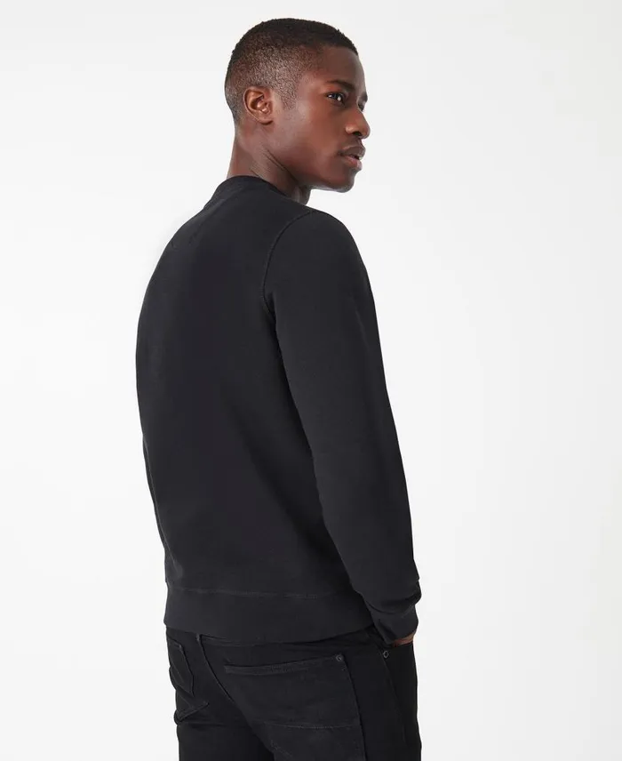 International Sweatshirt Large Logo Anthracite Marl Men Barbour Hoodies and Sweatshirts