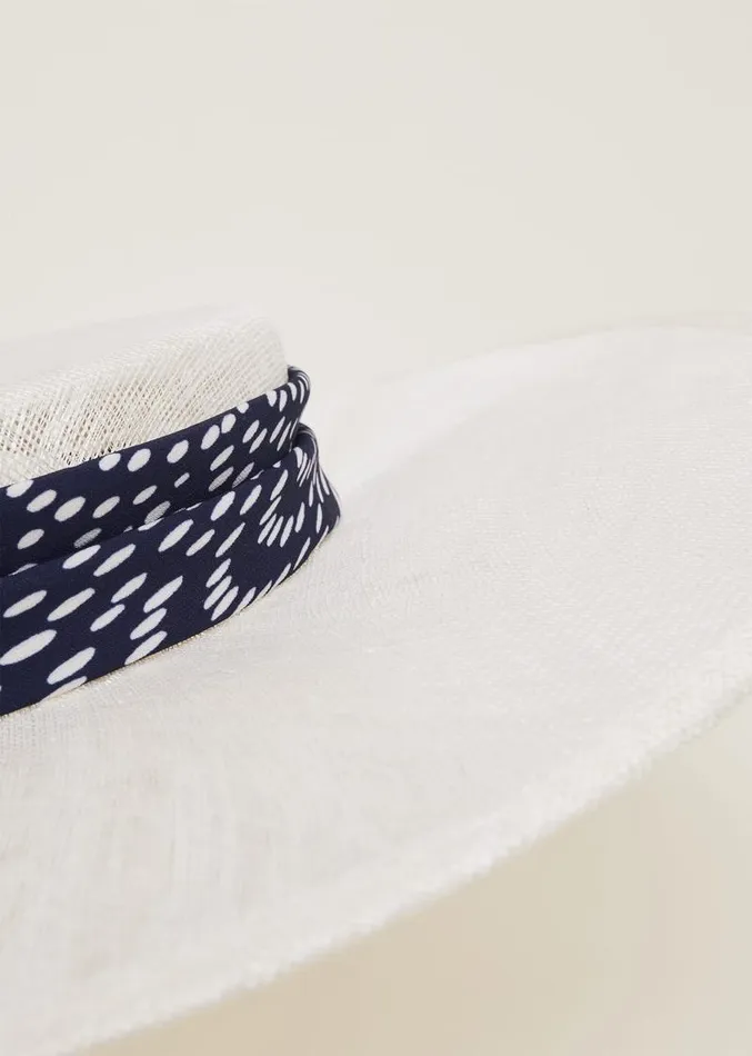 Ivory Spotted Trim Boater Fascinator Ivory Women Phase Eight Fascinators and Hats Ivory Spotted Trim Boater Fascinator Ivory Women Phase Eight Fascinators and Hats