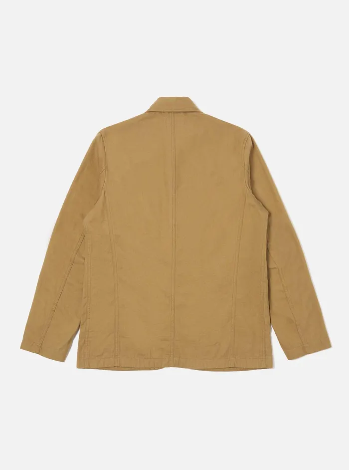 Jackets Men Universal Works Universal Works Bakers Jacket In Sand Brushed Moleskin