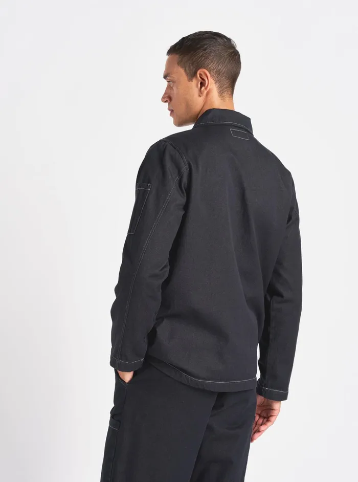 Jackets Men Universal Works Universal Works Coverall Jacket In Black Cali Denim