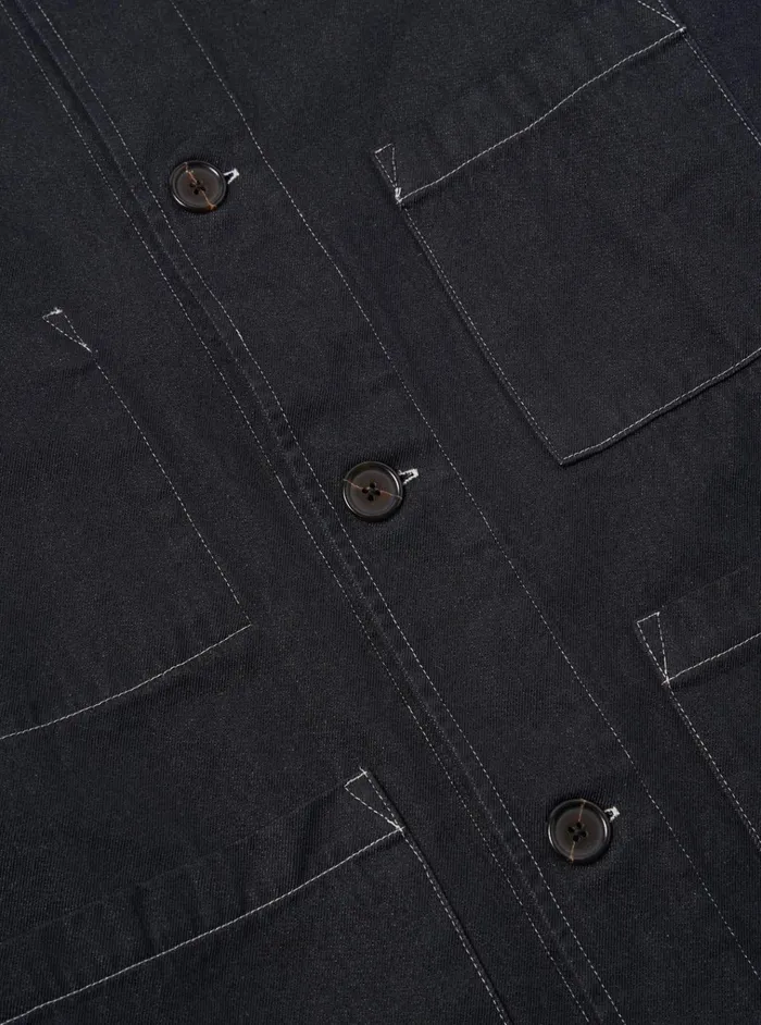 Jackets Men Universal Works Universal Works Coverall Jacket In Black Cali Denim