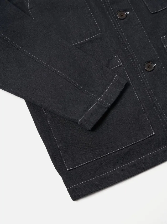 Jackets Men Universal Works Universal Works Coverall Jacket In Black Cali Denim