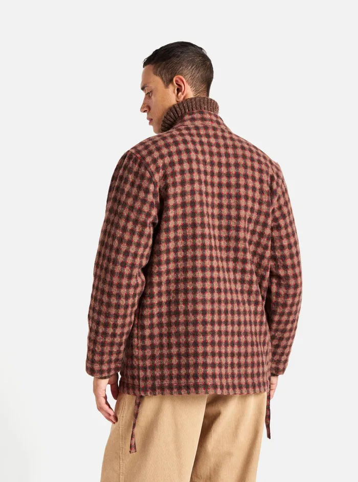 Jackets Men Universal Works Universal Works Kyoto Work Jacket In Brown Wool Alpaca Mix
