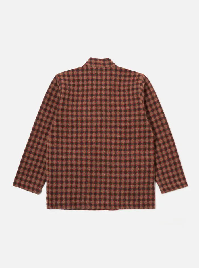 Jackets Men Universal Works Universal Works Kyoto Work Jacket In Brown Wool Alpaca Mix