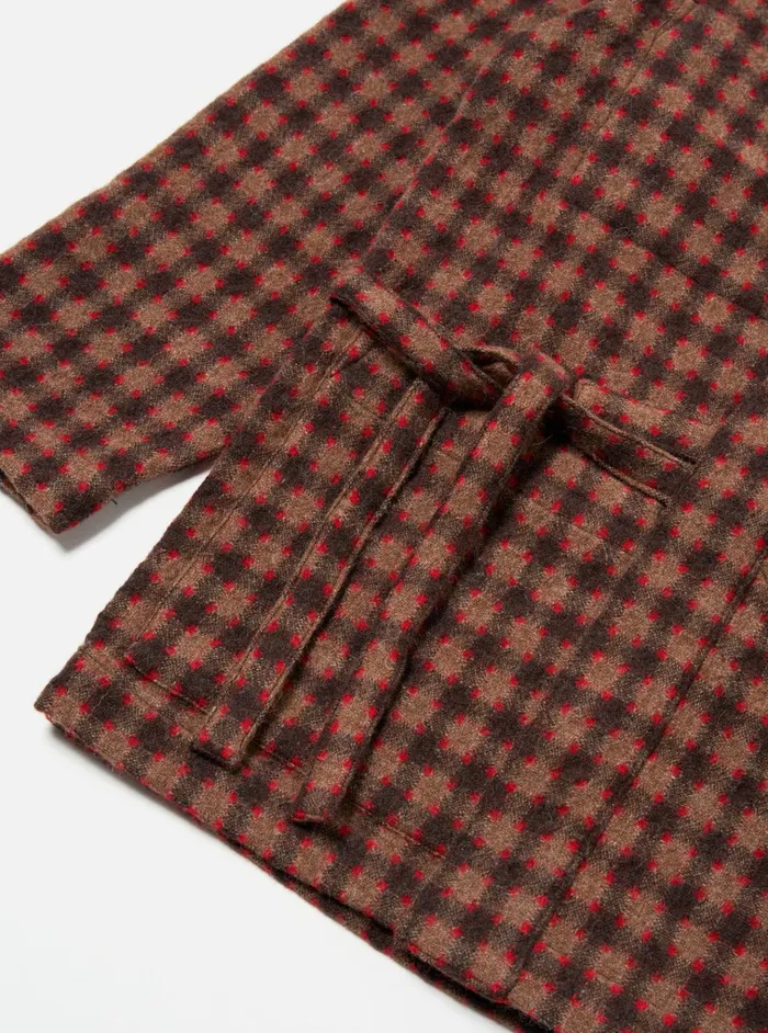 Jackets Men Universal Works Universal Works Kyoto Work Jacket In Brown Wool Alpaca Mix