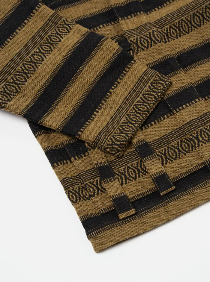 Jackets Men Universal Works Universal Works Kyoto Work Jacket In Khaki Blanket Stripe