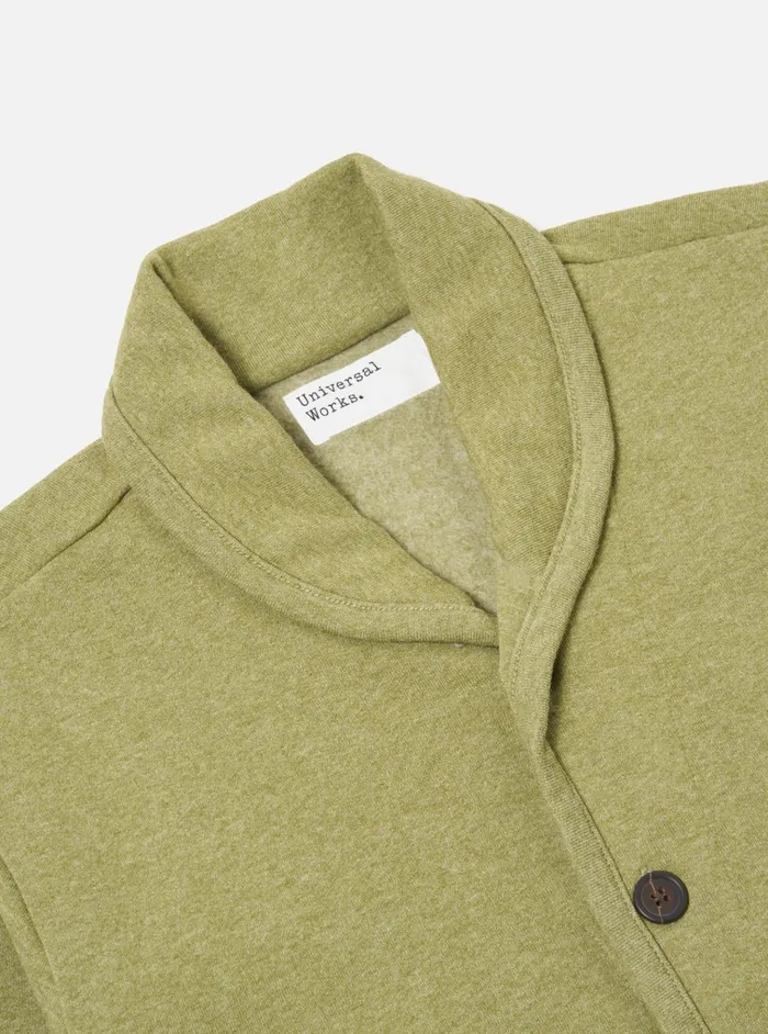 Jackets Men Universal Works Universal Works Lancaster Jacket In Green Recycled Cotton Blend Jersey