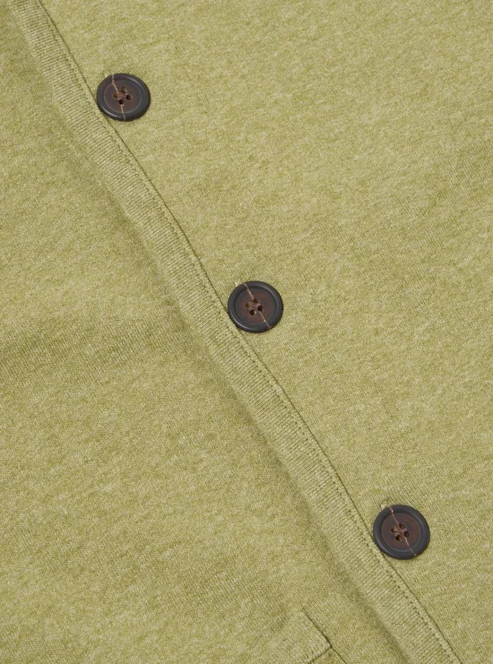 Jackets Men Universal Works Universal Works Lancaster Jacket In Green Recycled Cotton Blend Jersey