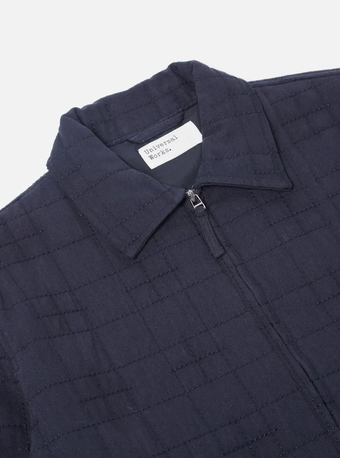 Jackets Men Universal Works Universal Works Quilt Gower Jacket In Navy Winter Twill