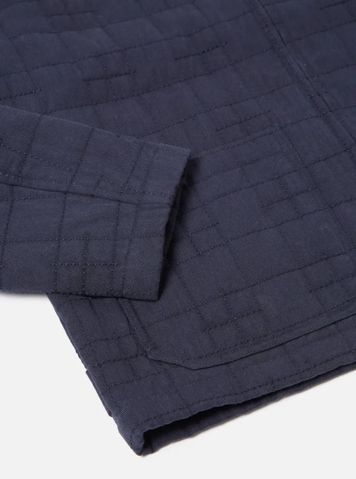 Jackets Men Universal Works Universal Works Quilt Gower Jacket In Navy Winter Twill