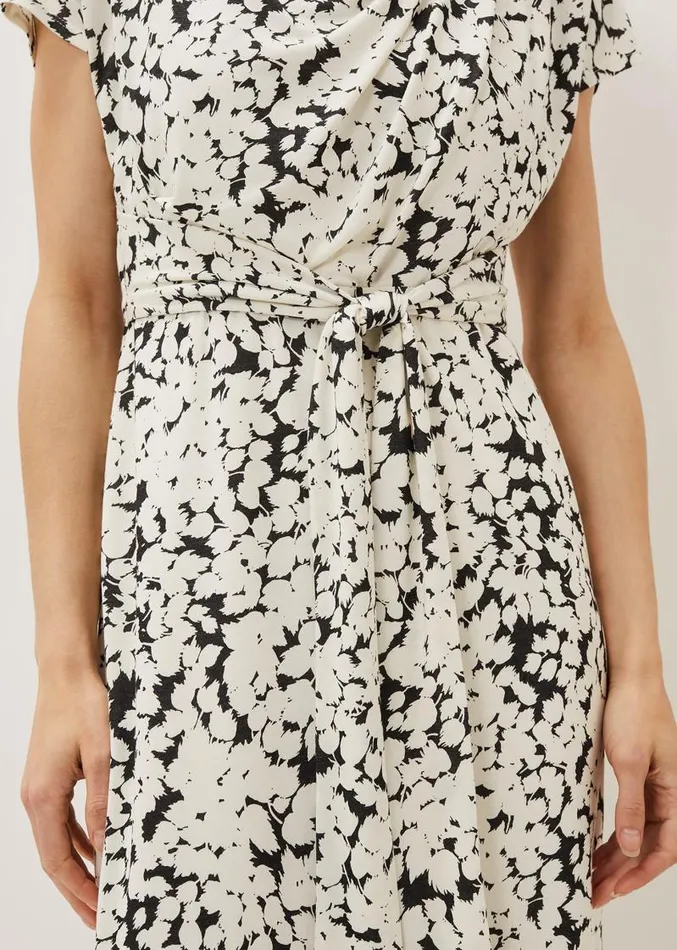 Jaelynn Ditsy Cowl Tie Waist Print Dress Smokeivory Women Phase Eight Dresses Jaelynn Ditsy Cowl Tie Waist Print Dress Smokeivory Women Phase Eight Dresses