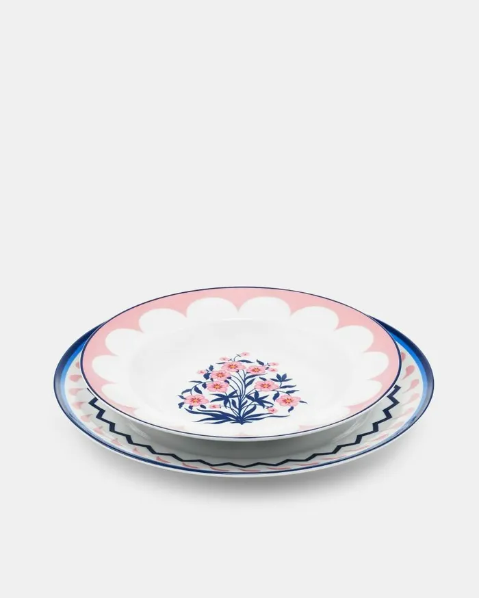 Jaipur Soup Plate Pink Women Aquazzura Dinnerware Jaipur Soup Plate Pink Women Aquazzura Dinnerware