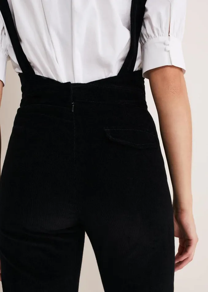 Jasira Corduroy Dungarees Black Women Phase Eight Dresses