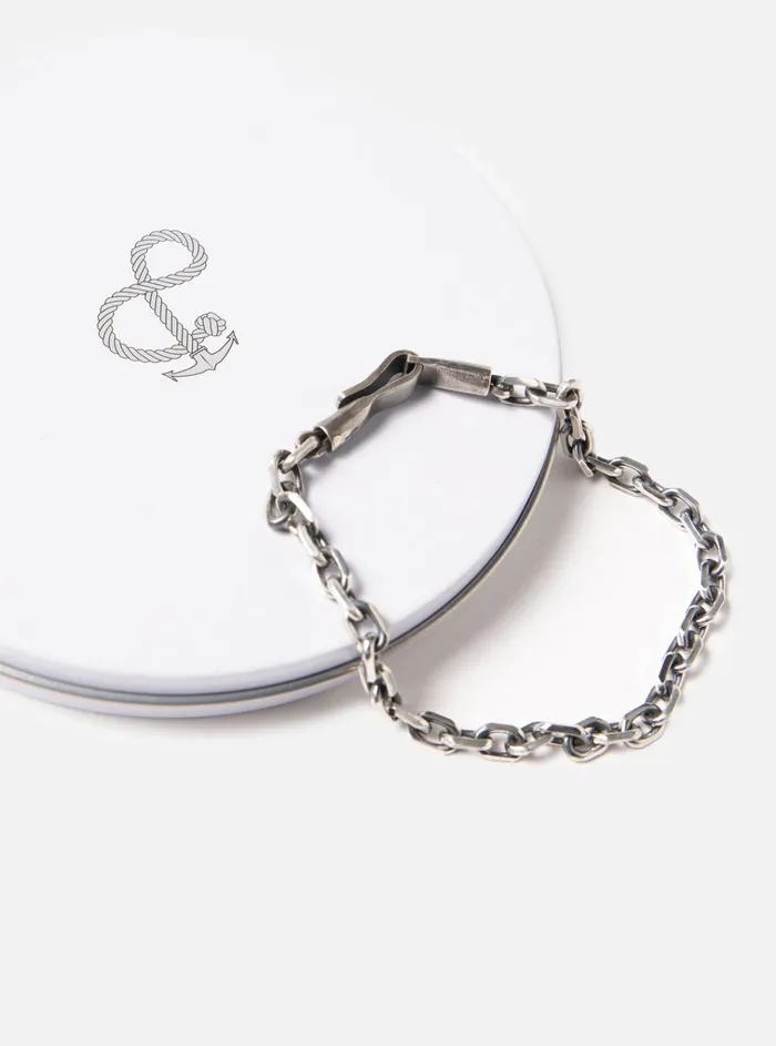 Jewellery Men Universal Works Anchor and Crew Halyard Sail Bracelet In 925 Silver