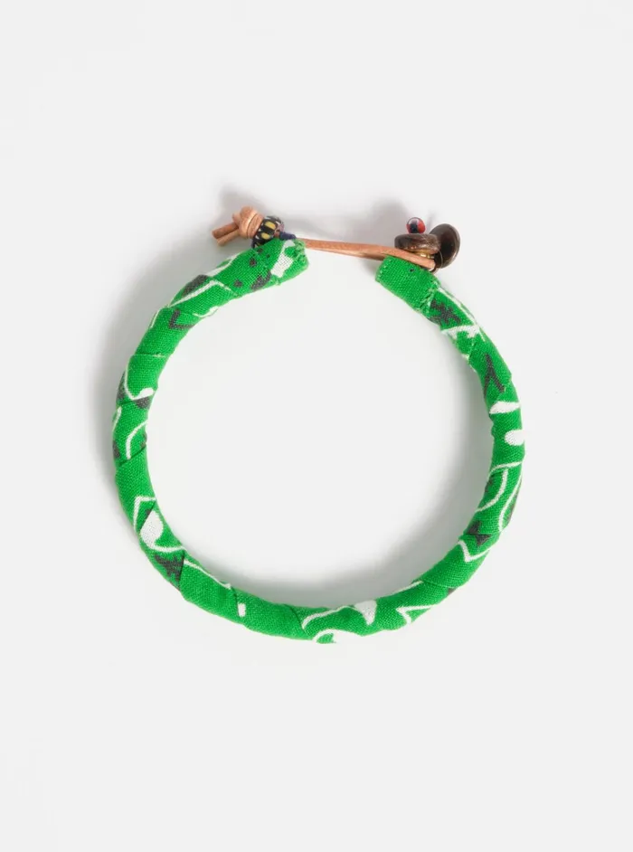 Jewellery Men Universal Works Mikia Bracelet In Green Bandana
