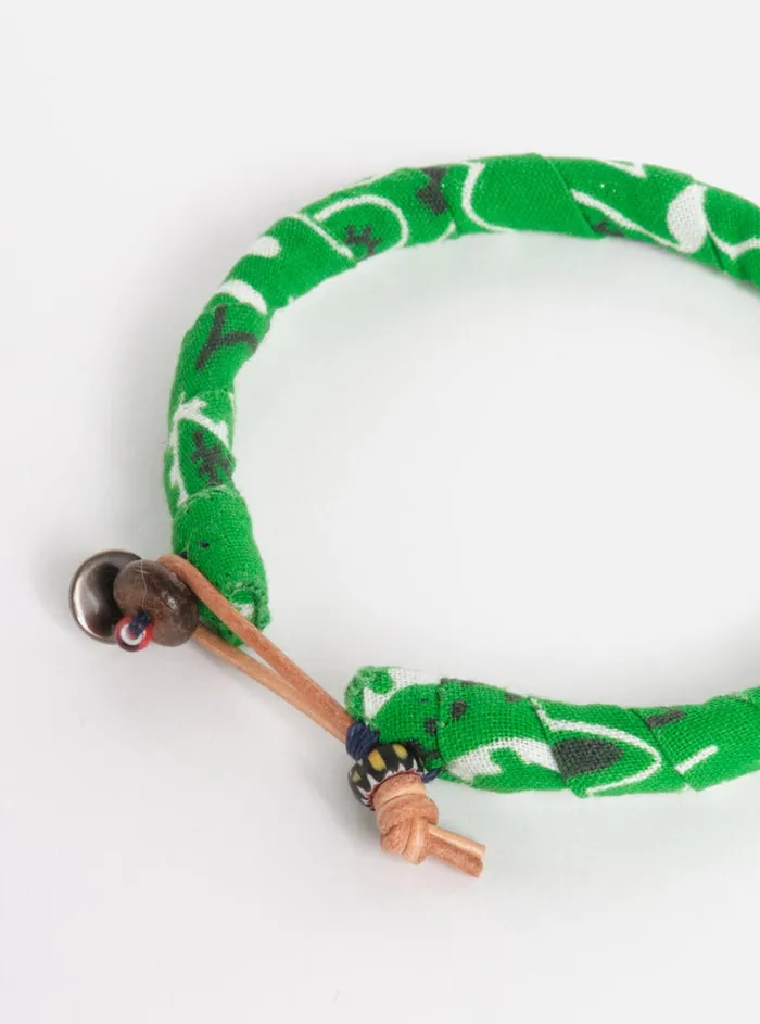 Jewellery Men Universal Works Mikia Bracelet In Green Bandana