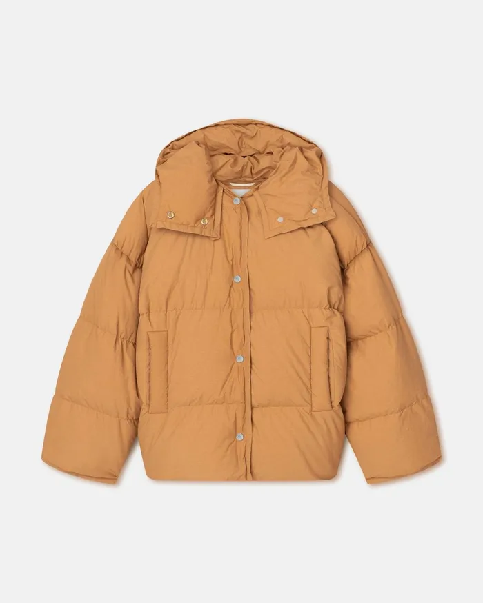 Jolyn Tech Poplin Puffer Jacket Biscuit WomenMen Nanushka Jackets and Blazers